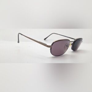 Comfort Flex Brown Oval Half-Rim Metal Sunglasses Frames Only